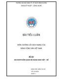 Bài tiểu luận: Hai mươi năm quan hệ ngoại giao Việt - Mĩ