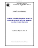 Luận văn Thạc sĩ Kinh tế: Tác động của thông tin thương hiệu lên xu hướng tiêu dùng sản phẩm tấm thạch cao của Công ty CP CN Vĩnh Tường