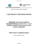 Báo cáo giai đoạn: Improving traditional integrated farming systems (VAC) – a new livelihood option for poor farmers in the coastal communities (MS8)