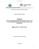 Báo cáo dự án khoa học: Improving traditional integrated farming systems (VAC) – a new livelihood option for poor farmers in the coastal communities (MS6)