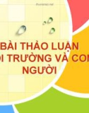 Tiểu luận: Ảnh hưởng của việc gia tăng dân số tới môi trường