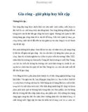 Gia công - giải pháp hay bất cập