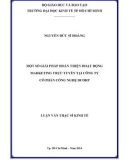 Luận văn Thạc sĩ Kinh tế: Một số giải pháp hoàn thiện hoạt động marketing trực tuyến tại công ty Cổ Phần Công Nghệ DCORP
