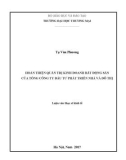 Luận văn Thạc sĩ Kinh tế: Hoàn thiện quản trị kinh doanh Bất động sản của Tổng công ty Đầu tư phát triển nhà và đô thị