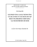 Luận văn Thạc sĩ Kinh tế: Giải pháp nâng cao sự thành công của dự án đầu tư xây dựng do Tập đoàn TNG Holdings triển khai tại thành phố Hồ Chí Minh