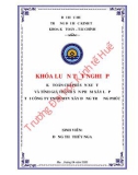 Khóa luận tốt nghiệp Kế toán-Tài chính: Kế toán chi phí sản xuất và tính giá thành sản phẩm xây lắp tại Công ty TNHH MTV xây dựng Trường Phúc