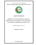 Luận văn Thạc sĩ Thủy văn: Nghiên cứu xây dựng phương án dự báo hạn vừa cho lưu vực sông Sê San có sử dụng sản phẩm mưa dự báo của IFS