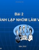 BÁO CÁO TIỂU LUẬN: THÀNH LẬP NHÓM LÀM VIỆC