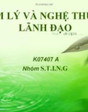 TÂM LÝ VÀ NGHỆ THUẬT LÃNH ĐẠO