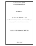 Luận văn Thạc sĩ Quản lý giáo dục: Quản lý hoạt động đào tạo kỹ năng mềm tại công ty trách nhiệm hữu hạn Tâm Việt đáp ứng nhu cầu người học