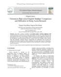 Vietnamese high-school English teachers' competence and difficulties in doing action research