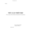 Tiểu luận Triết học: Lý luận về triết lý kinh doanh và liên hệ thực tiễn Việt Nam hiện nay