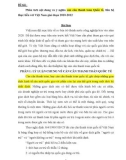 Đề tài: Phân tích nội dung và ý nghĩa cán cân thanh toán Quốc tế, liên hệ thực tiễn với Việt Nam giai doạn 2010-2012