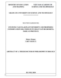 Abstract of a thesis doctor of Philosophy in biology: Studying vascular plant diversity and proposing conservation solutions in Pu Hoat Nature Reserve, Nghe An province