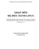 Tiểu dự án 'A': Nhập môn hệ điều hành Linux