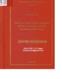 Luận văn Thạc sĩ Quản trị kinh doanh: Nâng cao chất lượng tín dụng trung và dài hạn tại SCB Chi nhánh Đồng Tháp