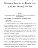 Luận văn: Vốn lưu động và các biện pháp nâng cao hiệu quả sử dụng vốn lưu động tại công ty Vật liệu Xây dựng Bưu điện