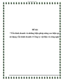 Đề tài: 'Vốn kinh doanh và những biện pháp nâng cao hiệu quả sử dụng vốn kinh doanh ở Công ty vật liệu và công nghệ'