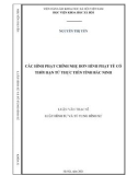 Luận văn Thạc sĩ Luật Hình sự và Tố tụng hình sự: Các hình phạt chính nhẹ hơn hình phạt tù có thời hạn từ thực tiễn tỉnh Bắc Ninh