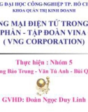 đề tài: THƯƠNG MẠI ĐIỆN TỬ TRONG CÔNG TY CỔ PHẦN - TẬP ĐOÀN VINA GAME 