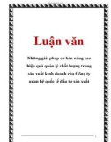 Luận văn: Những giải pháp cơ bản nâng cao hiệu quả quản lý chất lượng trong sản xuất kinh doanh của Công ty quan hệ quốc tế đầu tư sản xuất