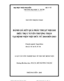 Luận văn tốt nghiệp Bác sĩ nội trú: Đánh giá kết quả phẫu thuật nội soi điều trị u tuyến thượng thận tại Bệnh viện Việt Đức từ 2010 đến 2013