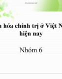 Tiểu luận về Văn hóa chính trị ở Việt Nam hiện nay