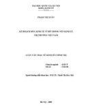 Luận văn Thạc sĩ Kinh tế chính trị: Kế hoạch hoá kinh tế vĩ mô trong nền kinh tế thị trường Việt Nam