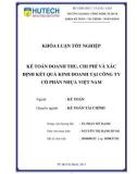 Khóa luận tốt nghiệp: Kế toán doanh thu, chi phí và xác định kết quả kinh doanh tại Công ty cổ phần Nhựa Việt Nam