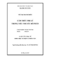Luận văn Thạc sĩ Khoa học xã hội và nhân văn: Cảm thức phi lý trong tiểu thuyết Đỗ Phấn