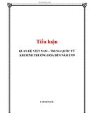 Tiểu luận: Quan hệ Việt Nam-Trung Quốc từ khi bình thường hóa đến nay 1999