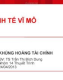 Thuyết trình kinh tế vĩ mô: Khủng hoảng tài chính