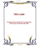 TIỂU LUẬN: Ứng dụng thương mại điện tử trong Ngân hàng Thương mại Cổ phần Quân đội (MB)