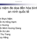 Tiểu luận: Khái niệm đe dọa đến hòa bình và an ninh quốc tế