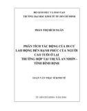 Luận văn Thạc sĩ Kinh tế: Phân tích tác động của di cư lao động đến hạnh phúc của người cao tuổi ở lại - Trường hợp tại Thị xã An Nhơn - Tỉnh Bình Định