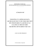 Luận án Tiến sĩ Kinh tế: Ảnh hưởng của chênh lệch giữa lợi nhuận kế toán và thu nhập chịu thuế đến tính ổn định của lợi nhuận tại các công ty niêm yết trên thị trường chứng khoán Việt Nam