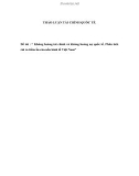 Báo cáo: Khủng hoảng tài chính và khủng hoảng nợ quốc tế. Phân tích rủi ro tiềm ẩn của nền kinh tế Việt Nam