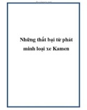 Những thất bại từ phát minh loại xe Kamen