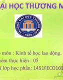 Bài thuyết trình Kinh tế học lao động