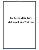 Bài học về chiến lược kinh doanh của Thái Lan