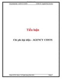 Tiểu luận: Chi phí đại diện - AGENCY COSTS