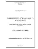 Luận văn Thạc sĩ Luật học: Mối quan hệ giữa quyền con người và quyền công dân