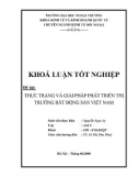 Khóa luận tốt nghiệp: Thực trạng và giải pháp phát triển thị trường bất động sản Việt Nam