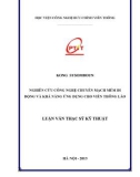 Luận văn thạc sỹ kỹ thuật: Nghiên cứu công nghệ chuyển mạch mềm di động và khả năng ứng dụng cho viễn thông Lào