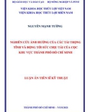 Luận án Tiến sĩ Kỹ thuật: Nghiên cứu ảnh hưởng của các tải trọng tĩnh và động tới sức chịu tải của cọc khu vực thành phố Hồ Chí Minh