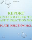 Presentation: report design and manufacture of plastic injection molding injection molds 3 panels