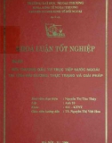 Khóa luận tốt nghiệp: Môi trường đầu tư trực tiếp nước ngoài tại tỉnh Hải Dương: Thực trạng và giải pháp