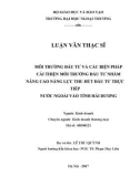 Luận văn Thạc sĩ Kinh tế: Môi trường đầu tư và các biện pháp cải thiện môi trường đầu tư nhằm nâng cao năng lực thu hút đầu tư trực tiếp nước ngoài vào tỉnh Hải Dương