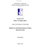 Luận văn Thạc sỹ Khoa học: Nghiên cứu về hệ thống thông tin di động thế hệ thứ 4 (4G)