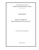 Luận văn Thạc sĩ Khoa học: Chế tạo và nghiên cứu một số tính chất vật lý của TiO2: Fe3